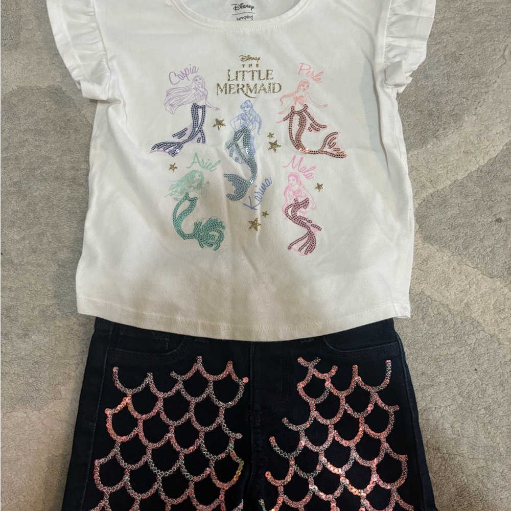 Disney White T-Shirt with Black Text